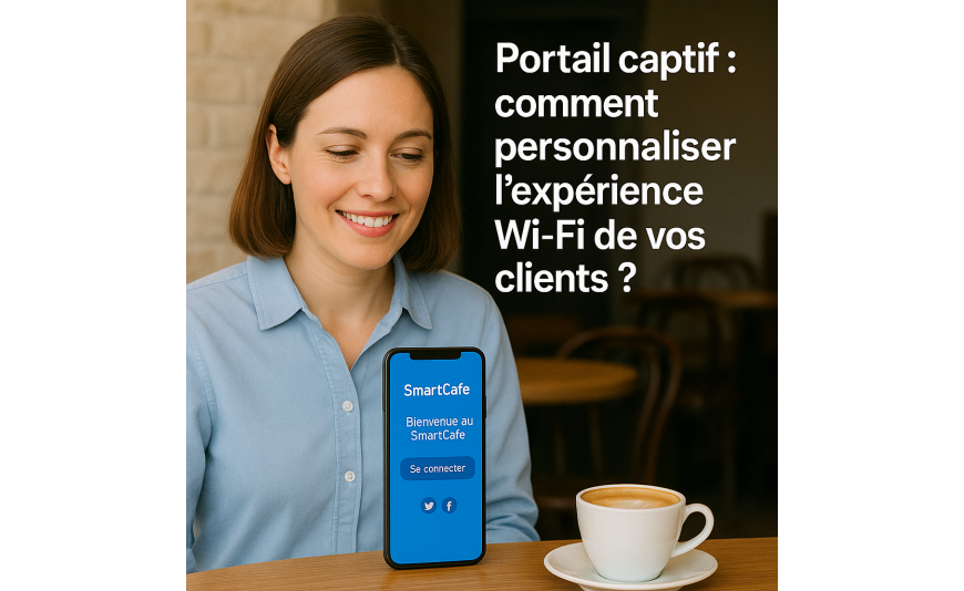 Portail captif personnalisé : améliorez l’expérience Wi-Fi de vos clients dès la première connexion Portail captif personnalisé : améliorez l’expérience Wi-Fi de vos clients dès la première connexion