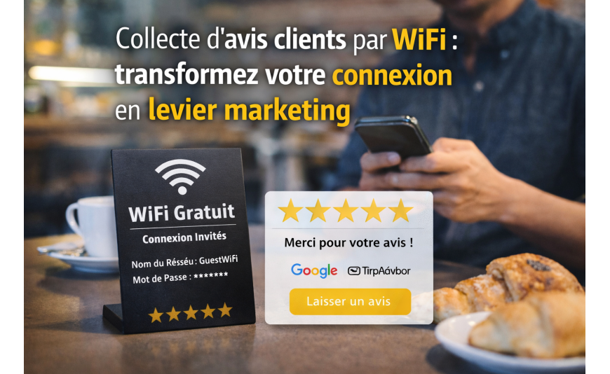 Collecte d’avis clients par WiFi : transformez votre connexion en levier marketing