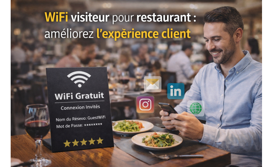 WiFi visiteur pour restaurant : améliorez l’expérience client